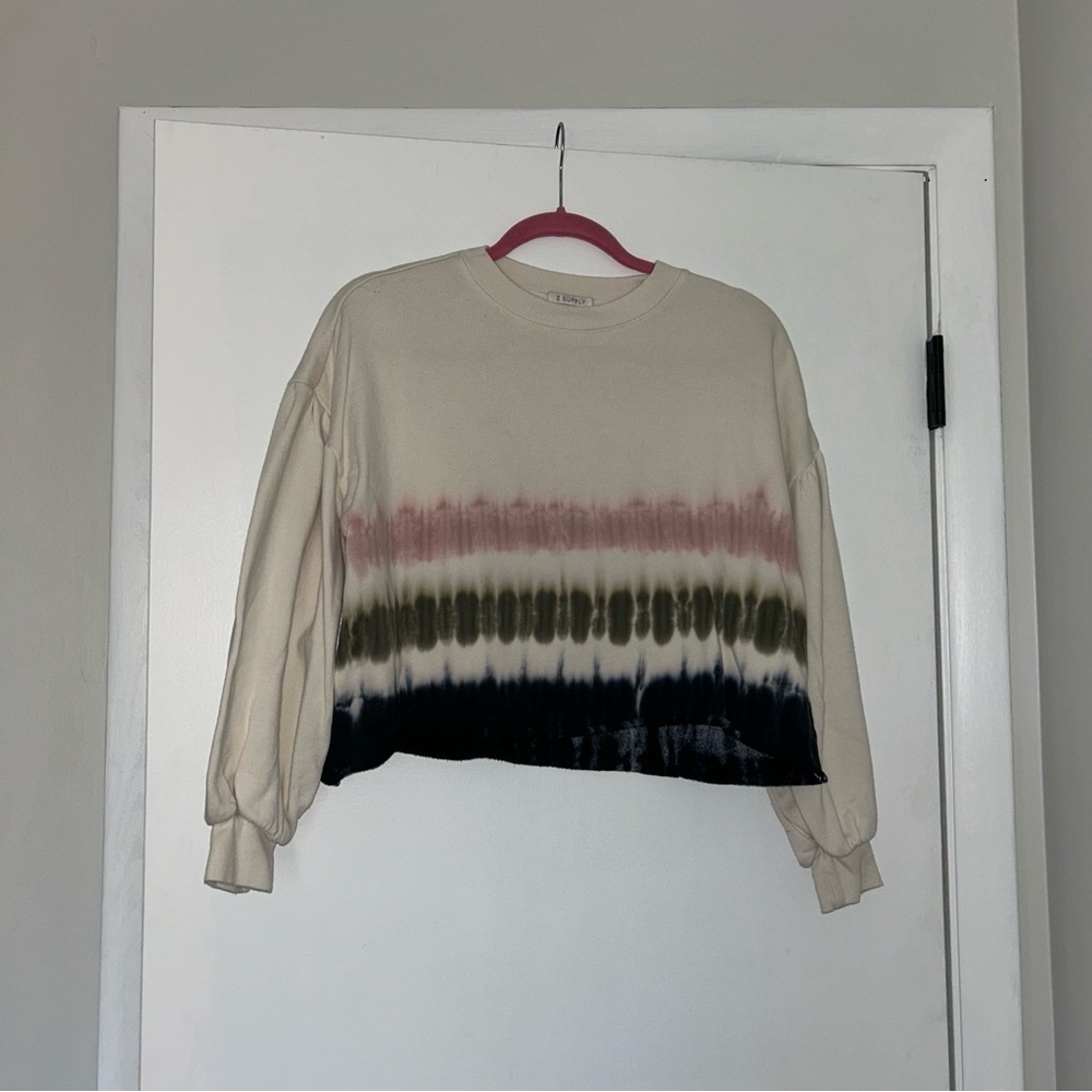Cropped tie Dye Sweatshirt